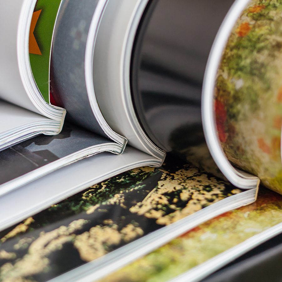 Stack of magazines