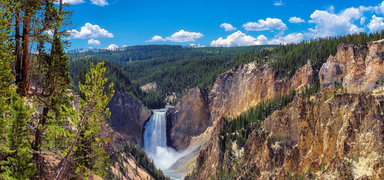 Falls in Grand Canyon of the Yellowstone National Park, Wyoming