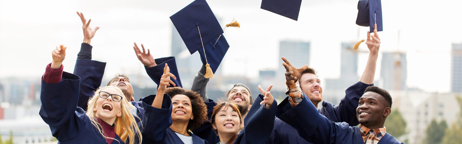 Group of Graduates during commencement. Concept education congratulation in University. Graduation Ceremony ,Congratulated the graduates in University during commencement.